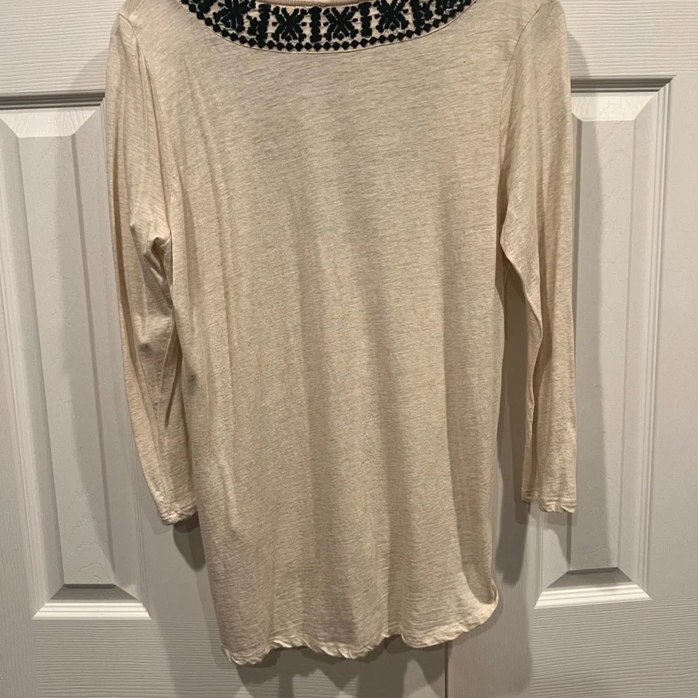 Lucky brand embroidered knit top